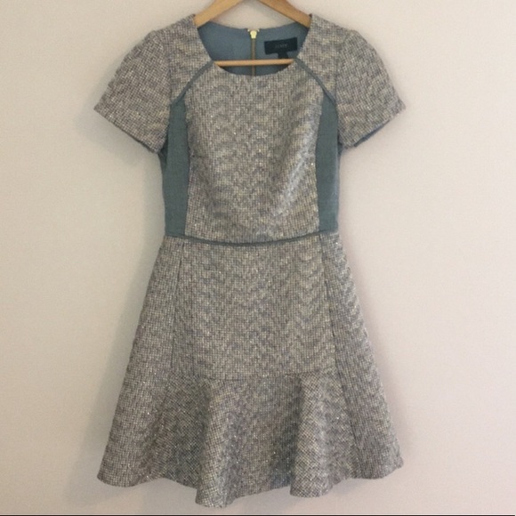 J. Crew Metallic Tweed Dress - Picture 1 of 5